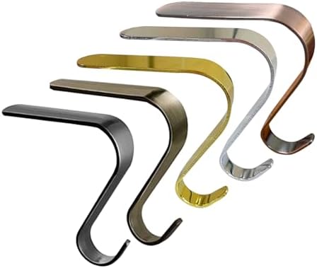 Metal Hanger for Hanging Mantel Decoration Christmas Stocking Holders Festival Ornament Hook for Indoor Outdoor Metal Hanging Hooks