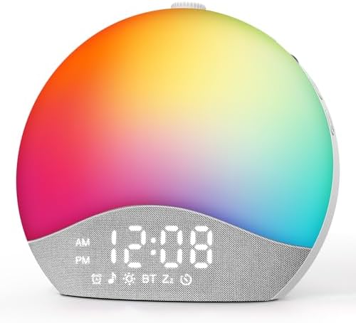 EASYERA Sunrise Alarm Clock Sound Machine, 26 Soothing Sounds