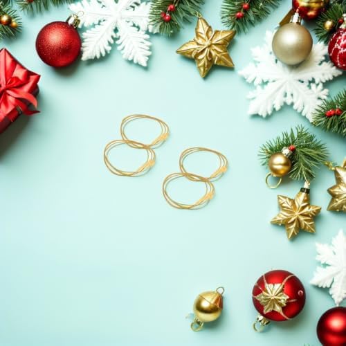 500pcs Christmas Ornament Hanging Strings with Snap Fasteners, Break-Resistant Polyester Cord for Christmas Trees and Holiday Celebration Decoration, Versatile Use for Event