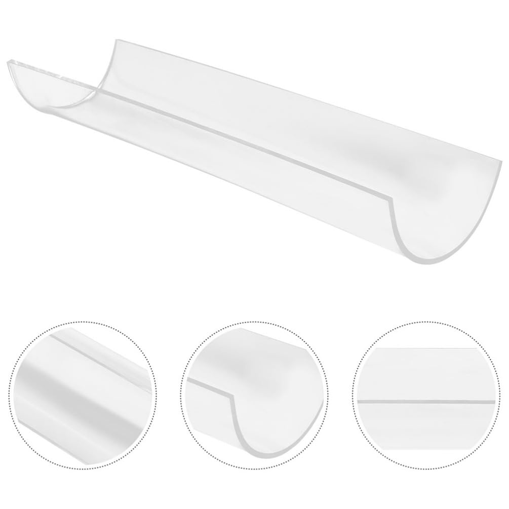 Zerodeko Acrylic Cake Roll Shaper 2pcs Clear U Shape Swiss Roll Cake Mold Long Roll Dessert Making Tool for Baking