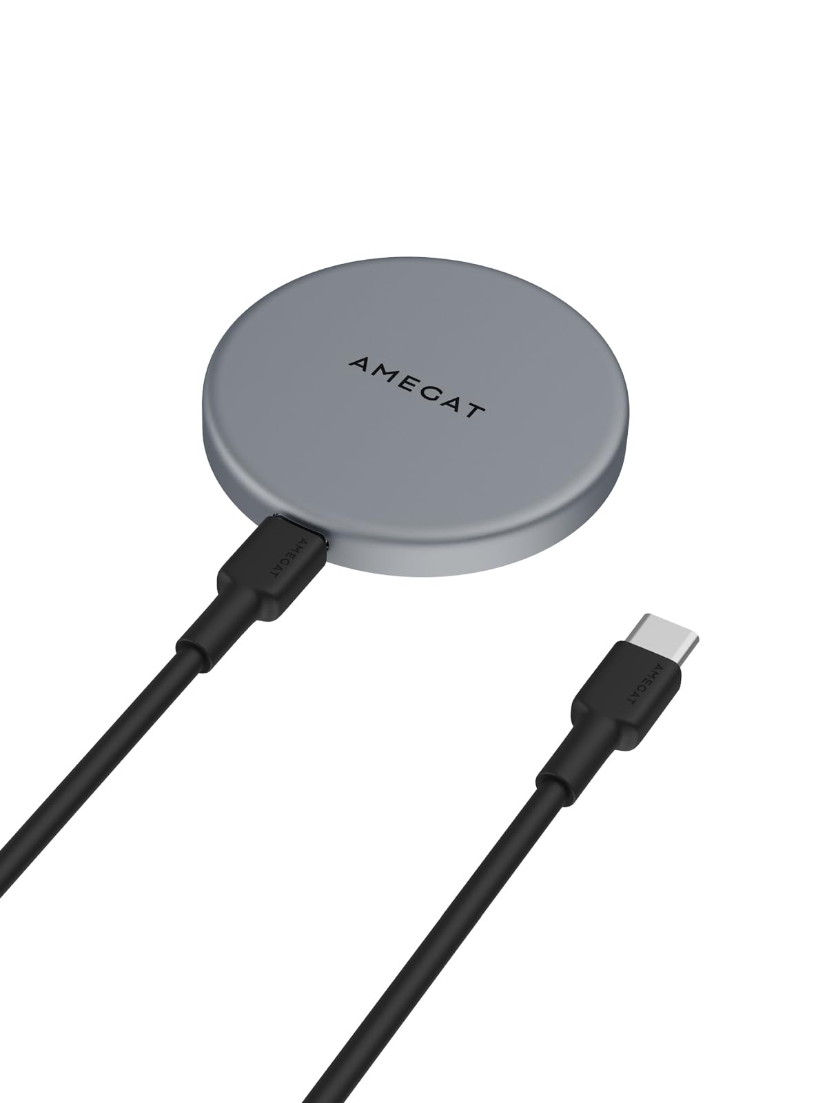 AMEGAT Wireless Charging Pad, MagFusion Aura 15W Fast Charging Qi2 Certified Magnetic Wireless Charger Compatible with MagSafe for iPhone17/16/15/14/13/12 Series