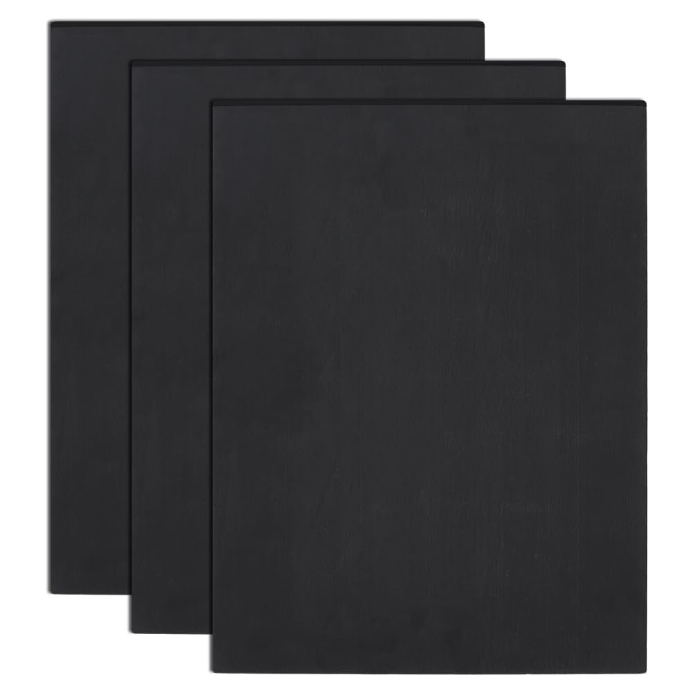BENECREAT 3 Sheets 3mm Black Foam Boards, 11.8x15.7" Rectangle Foam PVC Sheet Poster Board Mount Board for Mounting, Crafts, Modelling, Art, Display, School Projects