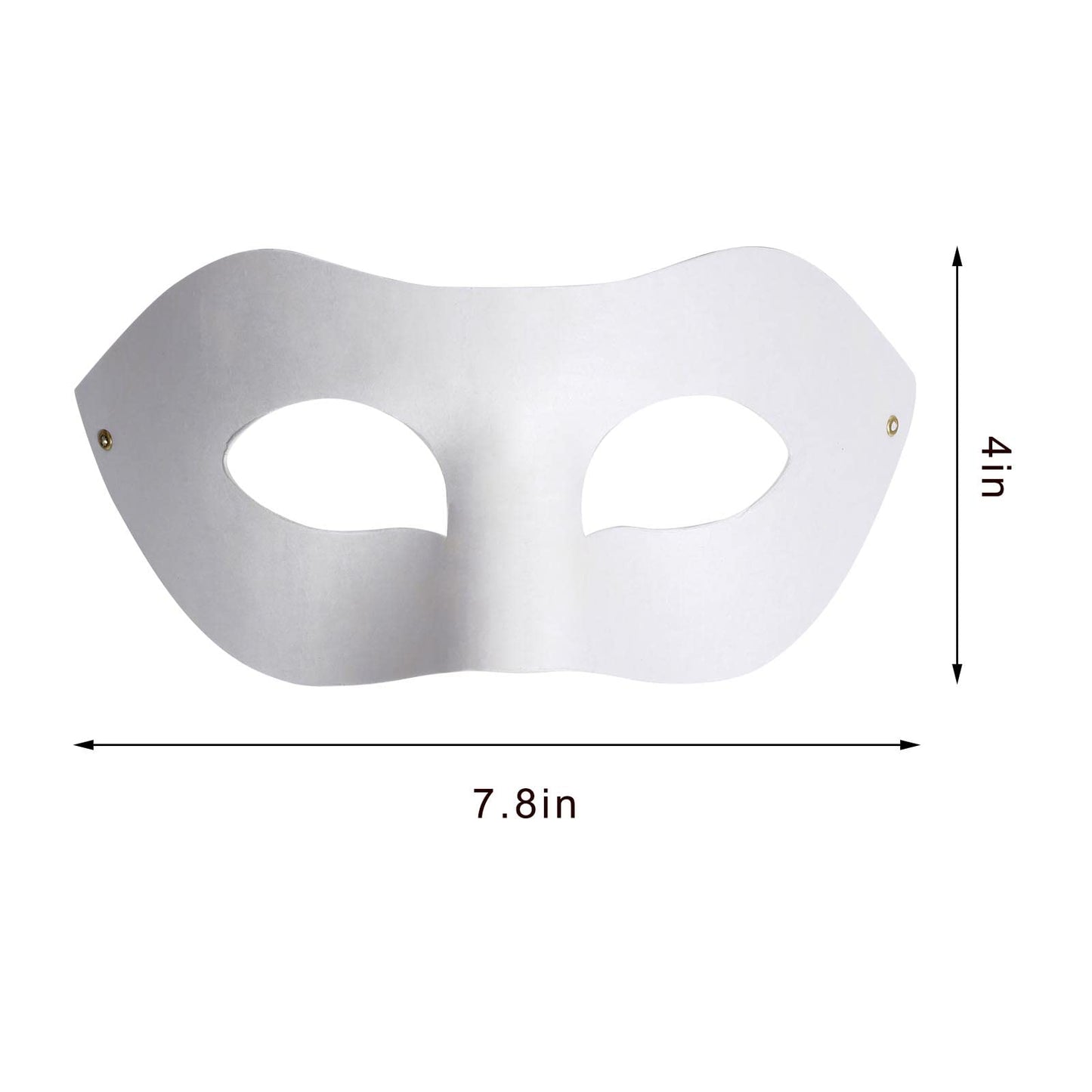 Yookat 14 Pieces Paper Art Masks White Craft Masks Paintable Paper Mask Mardi Gras Masquerade