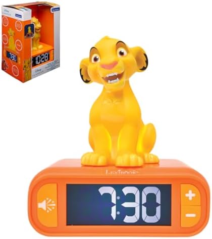 LEXiBOOK, Simba Nightlight Alarm Clock, RL800AN