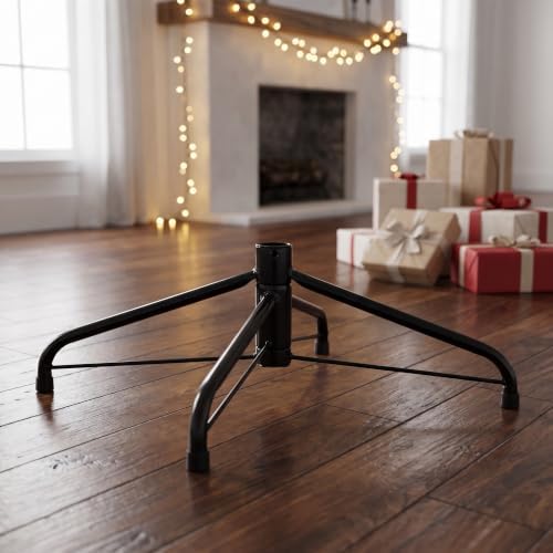 Folding Artificial Christmas Tree Stand, 4 Legs for 1.26'' Poles