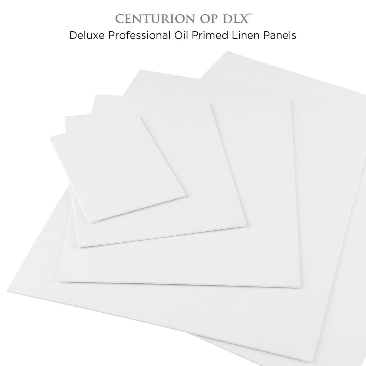 Centurion Deluxe Professional Oil Primed Linen Canvas Panels - 12"x16" - 3 Pack of Linen Canvases for Painting, Artwork and More