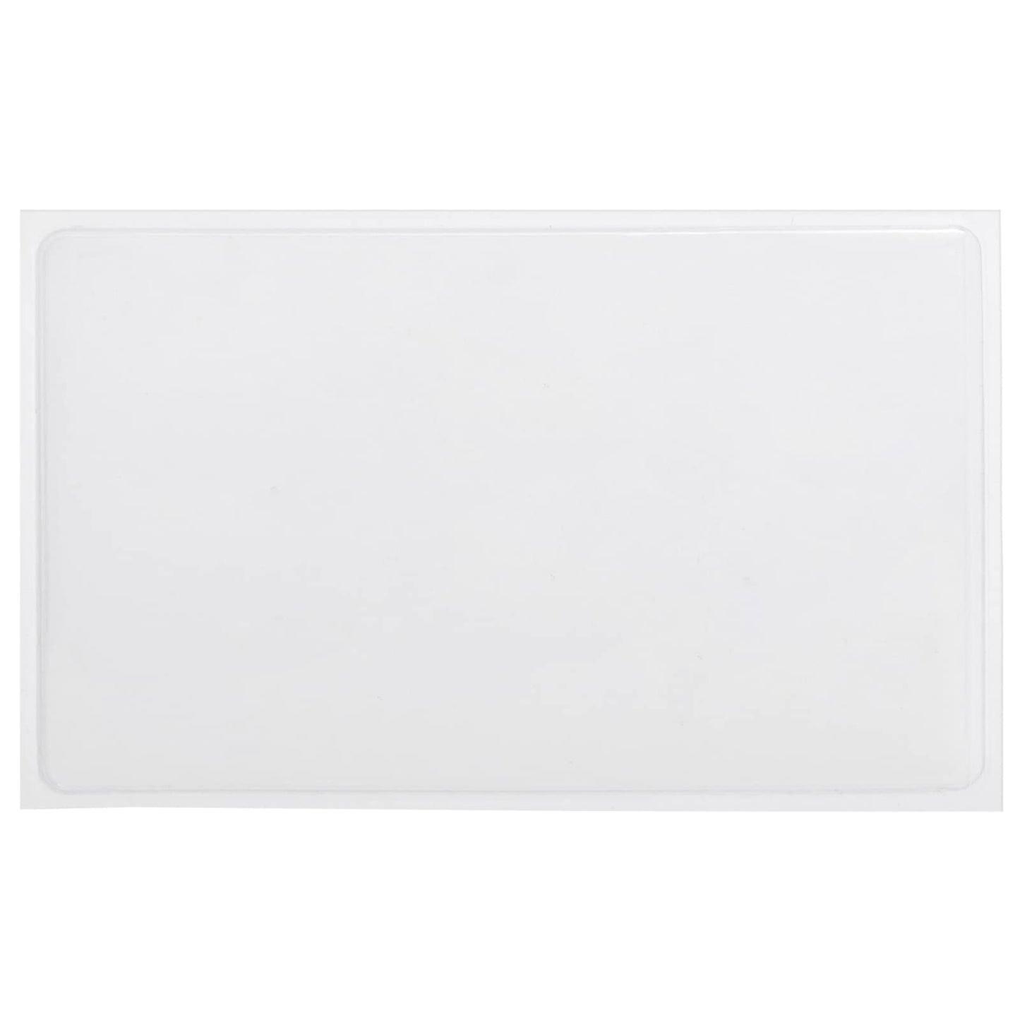 Juvale Business Card Holder Sleeves - Secure Adhesive Pockets - Index Card Holder for Notes - Storage Bin Labels & Clear Pocket Sleeves - Clear Plastic, 3.75 x 2 in, Pack of 100