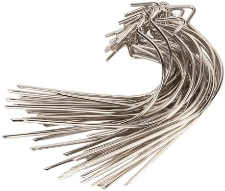 Omabeta Christmas Ornament Hooks Set, 50Pcs Lightweight Stainless Steel Tree Ornament Hooks for Christmas Tree Decorations and Parties