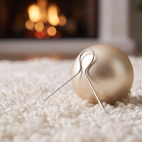 300pcs Metal Hooks for Christmas Ornament Cap, V Shape Spring