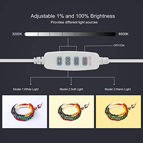 Fydun Mini Folding Lightbox Portable Studio LEDs Panel Soft Box Kit for Small Items Photography