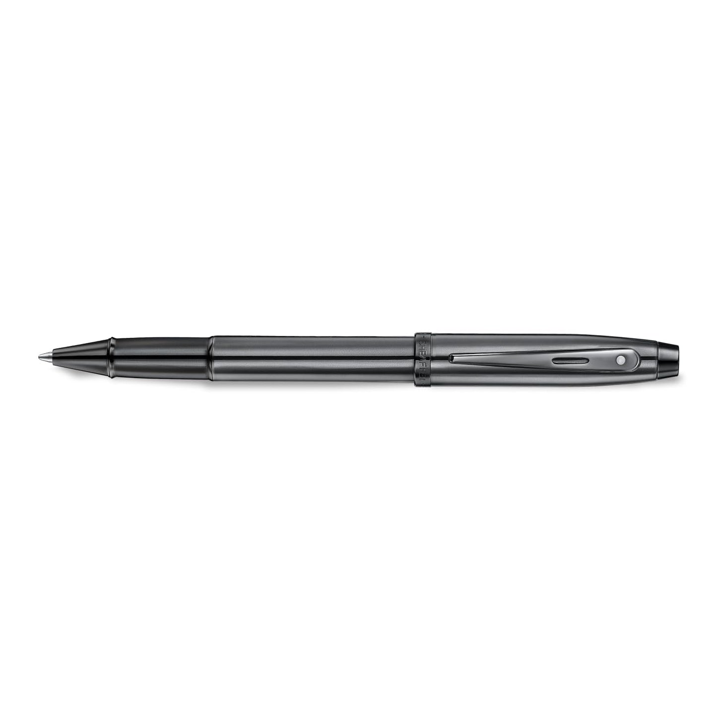 Sheaffer 100 Rollerball Pen | E9375 Ionic Shiny Grey Gunmetal with PVD Trims | Premium Rollerball Pen