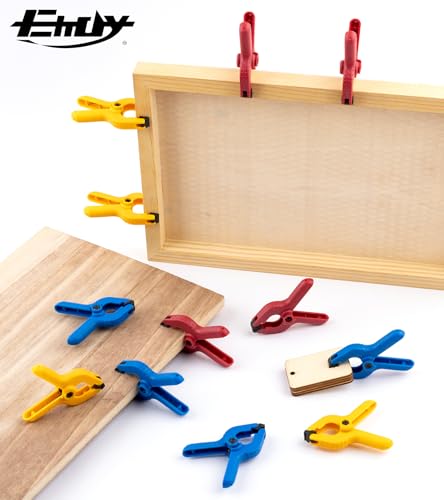 24 Pack Plastic Spring Clamps, 2.5 Inch Heavy Duty Spring Clips for Crafts & Professional Backdrop Clips & Woodworking