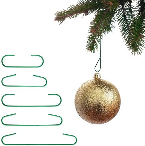 100pcs Christmas Hooks Tree Ball Hanging Pendant Holder for Home Navidad New Year Ornaments Party Decoration Small Hangers