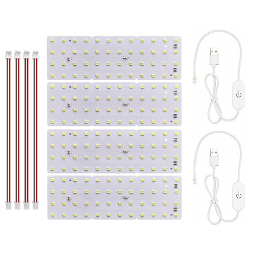 4PCS Lithophane LED Backlight Board Kit KC009 KC010 for Bambu Lab H2C/X1/P2S/A1 LED Light Board Backlights Makerworld Model Parts USB 3D Print Accessory Photo Model DIY Light Box - color: 4 PCS Lithophane LED