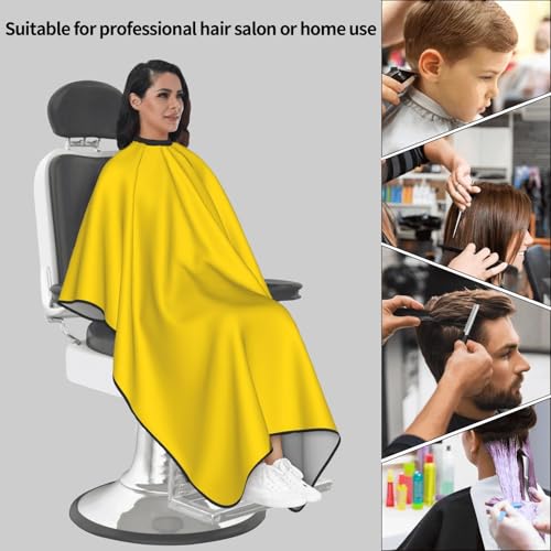 Custom Barber Cape Unisex Salon Hair Cutting Capes Add Your Image Logo Haircut Kit Personalized Stylist Tool - color: Gold