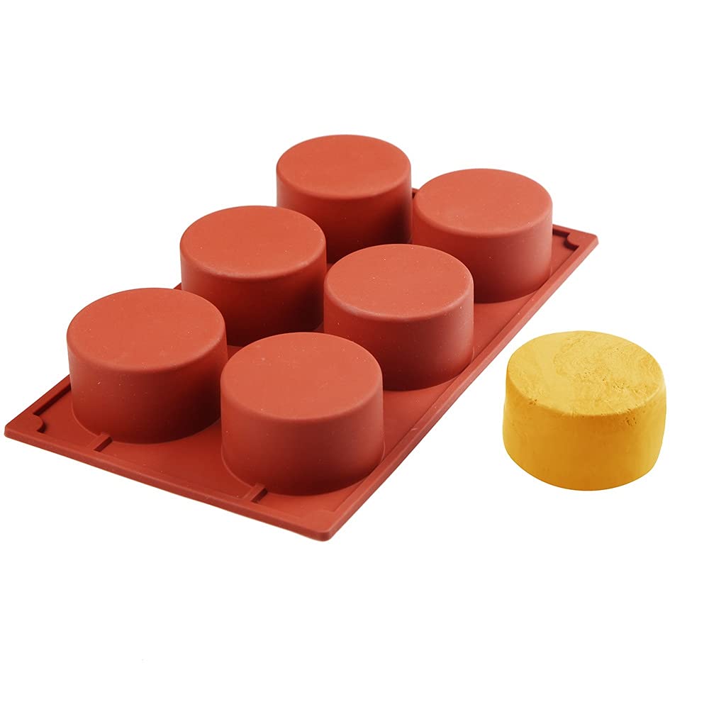 Silicone 11/8/6 Cavity Cylinder Shape Cake Mold For Baking Dessert Ice-Creams Mousse Mould Fondant Decorating Tools (6 Cavity)