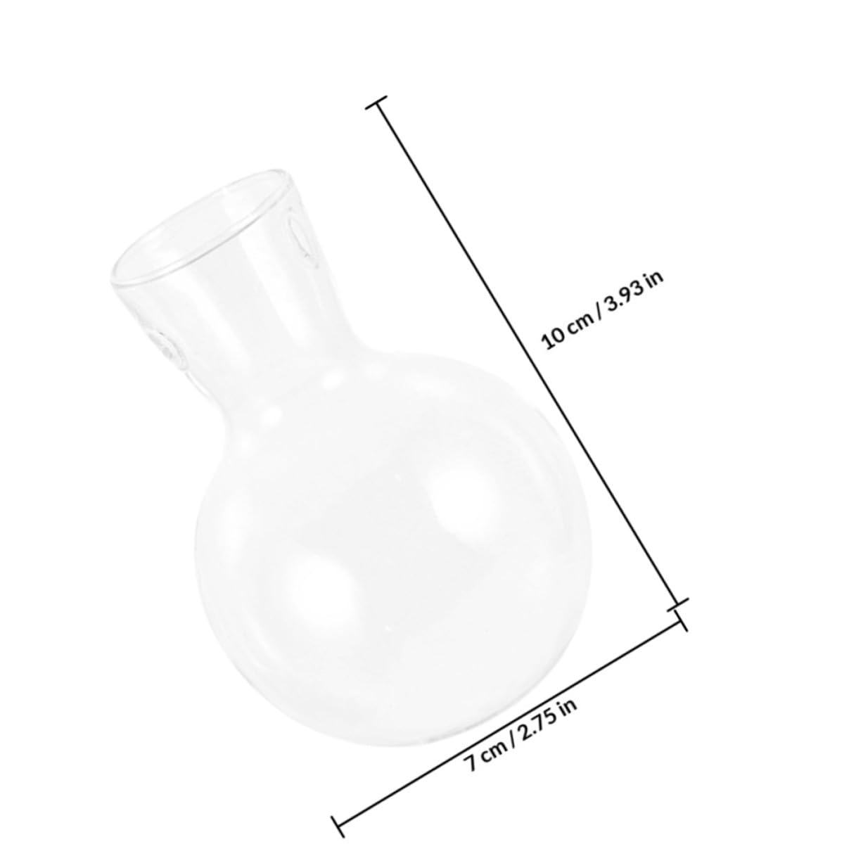 MAGICLULU 3pcs Hydroponic Propagation Glass Vase Set with Holes on Wooden Stand, High Borosilicate Glass Planter for Plant Terrarium and Indoor Gardening Decor