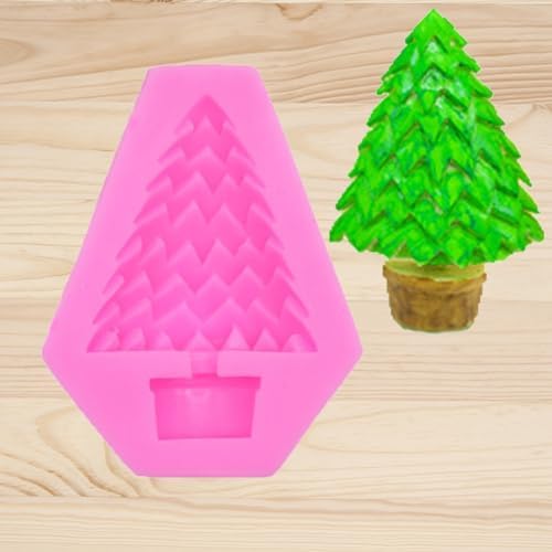 Christmas Silicone Baking DIY Multiple Deco Cake Fond Chocolate Selected Wood These Pend Are Designed for Durability Ensu That They Can Baking Silicone (Potted Christmas tree