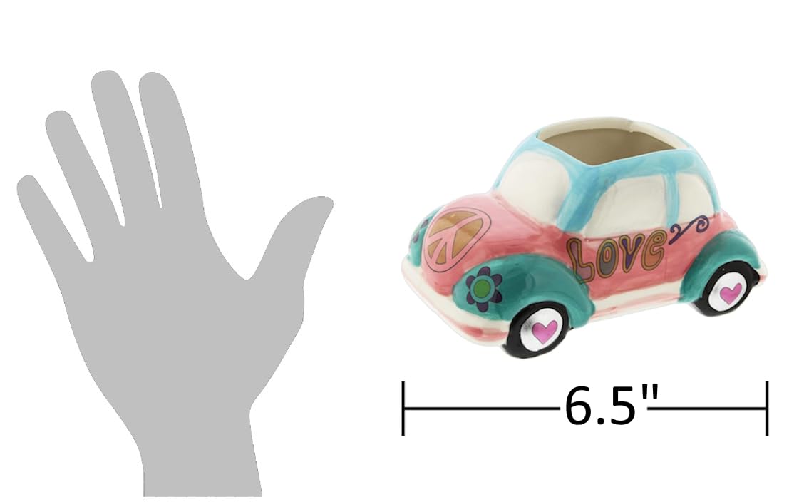 The Bridge Collection Hippy Vehicle Planter Pot (Love 'Bug')