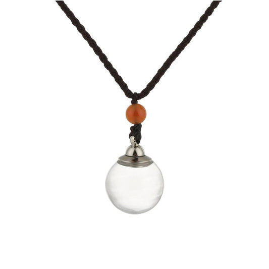 925 Sterling Silver Blood Vial Necklace For Women and Men - Glass Pendant Perfume Bottle - Water Container Jar Necklaces For Liquid Oil Diffuser Jewelry