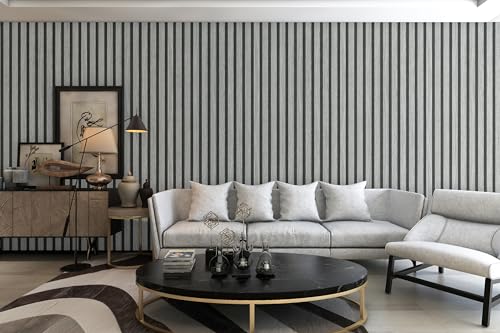 myforHD Wallpaper Peel and Stick Wood Grating Stripe Self-Adhesive Wallpaper Faux Wood Contact Paper Wood Slats Self Adhesive Wall Paper PVC Vinyl Film Removable Waterproof (Wood D, 17.3" x 393") - color: Wood D, size: 17.3" x 393.7"