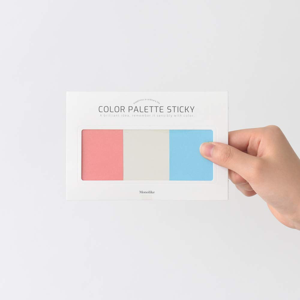 Monolike Color Palette Sticky Solid 301 B Set 4p - Self-Adhesive Memo Pad 30 Sheets