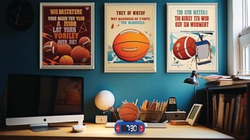 LEXiBOOK, Basketball Nightlight Alarm Clock, RL800BA