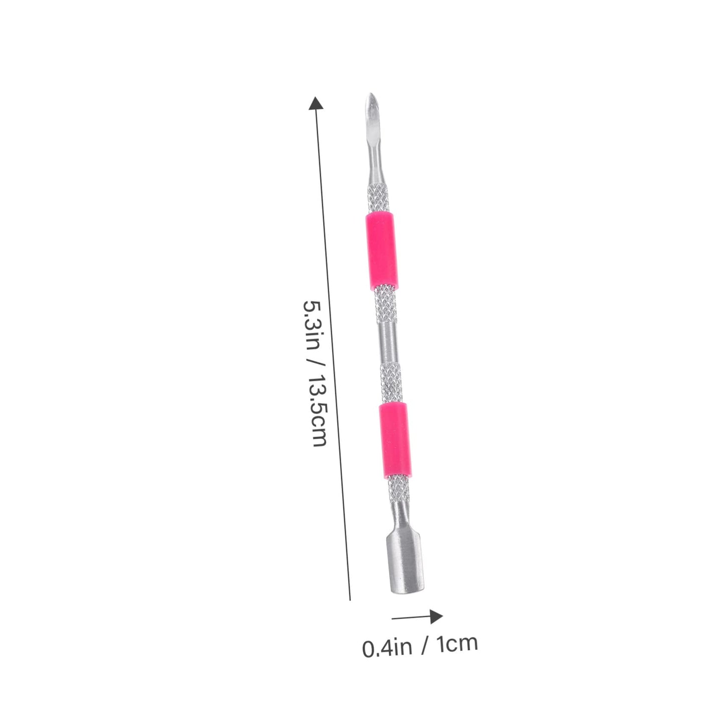 Healeved 6Pcs Stainless Steel Cuticle Pushers Nail Cleaning Tools Manicure Pedicure Kit for Natural Nails Nail Art Care 5.31In