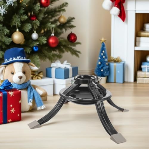 GALPADA Christmas Tree Holder Base Heavy Duty Wrought Iron Stand