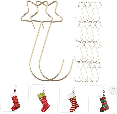 Cabilock 100pcs Christmas Ornament Hooks for Tree Decorations Bauble Hangers for Xmas Stockings and Daily Use No Punch Required