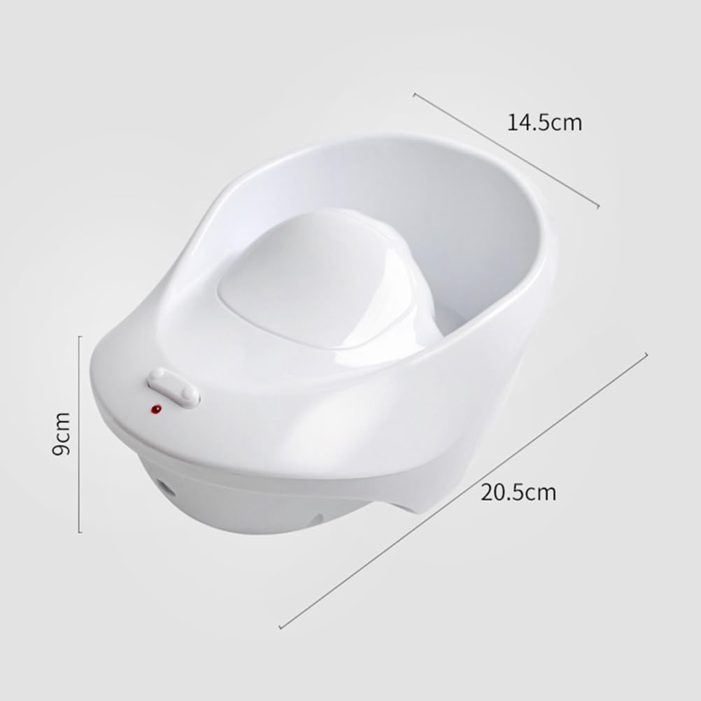 Healifty Electric Manicure Bubble Spa Hand Bowl 8.07X5.7X3.54 Inch Nail Soaking Container with Us Plug for Home and Salon Nail Care Massage