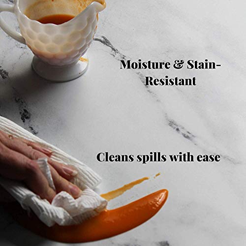 Bessie Bakes Super-Thin & Pliable Marble Replicated Photography Backdrop 2 Feet Wide x 3 Feet Long