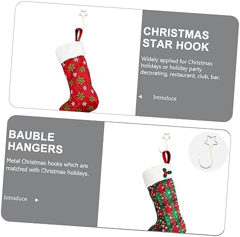 100pcs Christmas Ornament Hanger Hooks Bauble Hanging Hooks for Tree Decorations Easy to Install for Holiday and