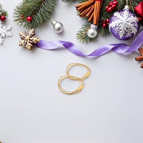 500pcs Christmas Ornament Hanging Strings with Snap Fasteners, Break-Resistant Polyester Cord for Christmas Trees and Holiday Celebration Decoration, Versatile Use for Event