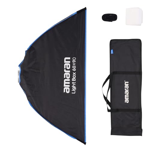 Amaran Light Box 60x90 Square Bowens Mount Softbox,Included Difusion,Light Control Grid and Carrying Bag for 200X/300C/150C/100D - size: Light Box 60x90