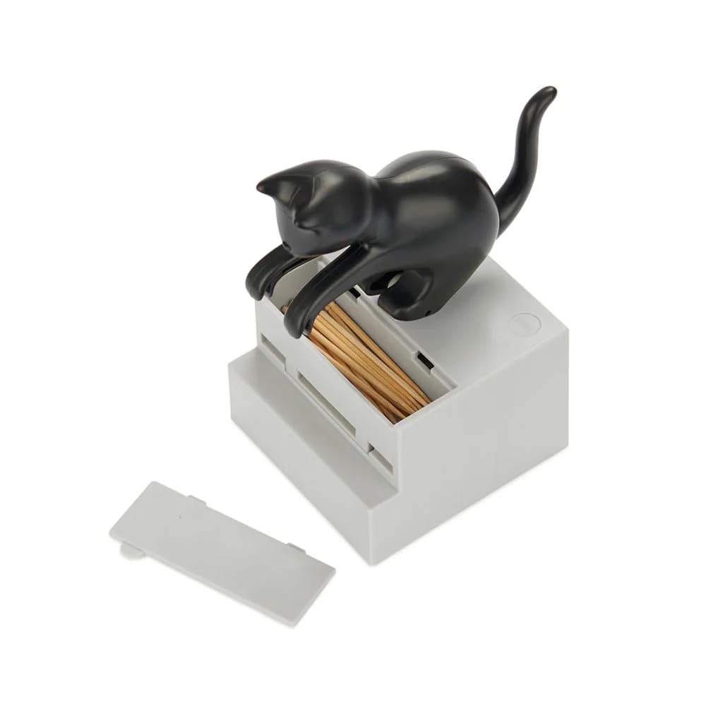 Balvi Frisky Toothpick Holder – Cute Cat-Shaped Dispenser for Kitchen and Dining Room – Fun and Functional Tabletop Accessory -Holds Standard Toothpicks – Porta Palillos