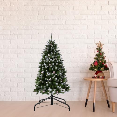 Black Iron Christmas Tree Stand with Four-leg Support for Indoor Use