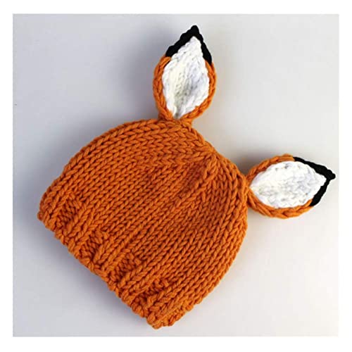 Newborn Baby Photo Shoot Props Girl Boy Crochet Knit Hat Costume Stripe Hat Pants Overalls Photography Props - color: Orange