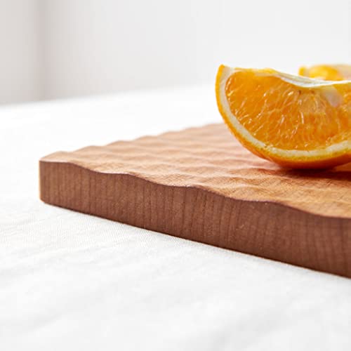 Premium Wooden Chopping Board - Durable Kitchen Cutting Board with Handle for Easy Use, Ideal for Daily Cooking, Bread, and Pizza Preparation