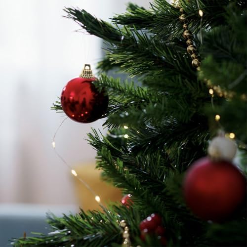 DOITOOL 100pcs Gold Christmas Ornament Caps, 0. 51inch Round Christmas Hangers Caps Replacement for DIY Xmas Tree Ball Ornaments