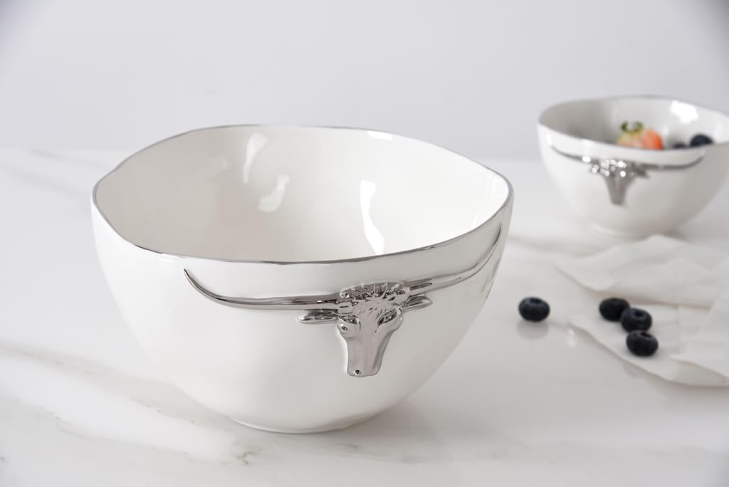 Pampa Bay Longhorns Large Bowl, 9.25" x 9.25" x 4.75"