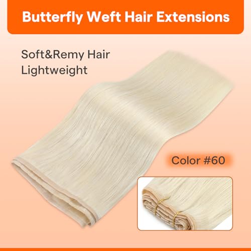 Full Shine Ovo Weft Hair Extensions Butterfly and Micro Link Hair Extensions Tools Kit