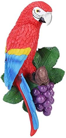 Wall Mounted Simulation Bird Decor, Resin Bird Figurines, Hanging Hook Resin Craft Home Decoration Ornament