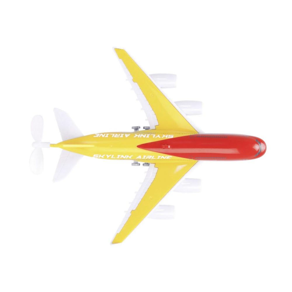 Dickie Toys - Sky Flyer Ceiling Plane (18 cm) - Battery Powered Ceiling Plane with Suspension - Toy for Children from 3 Years Old, Multicoloured