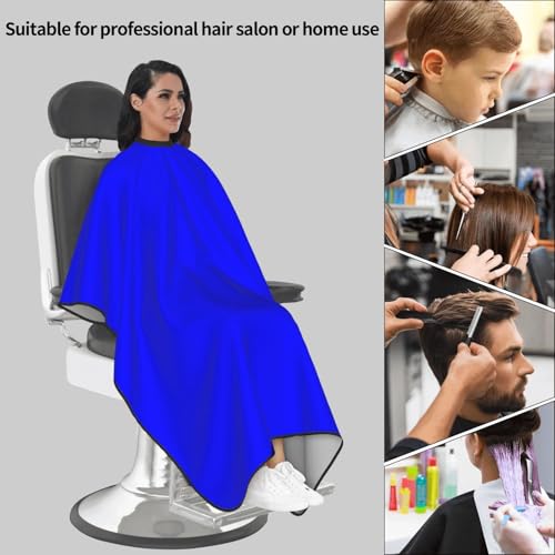 Custom Barber Cape Unisex Salon Hair Cutting Capes Add Your Image Logo Haircut Kit Personalized Stylist Tool - color: Blue