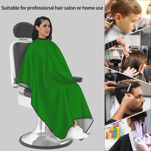 Custom Barber Cape Unisex Salon Hair Cutting Capes Add Your Image Logo Haircut Kit Personalized Stylist Tool - color: Green