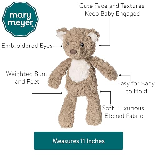 Mary Meyer Putty Nursery Stuffed Animal Soft Toy, 11-Inches, Teddy Bear