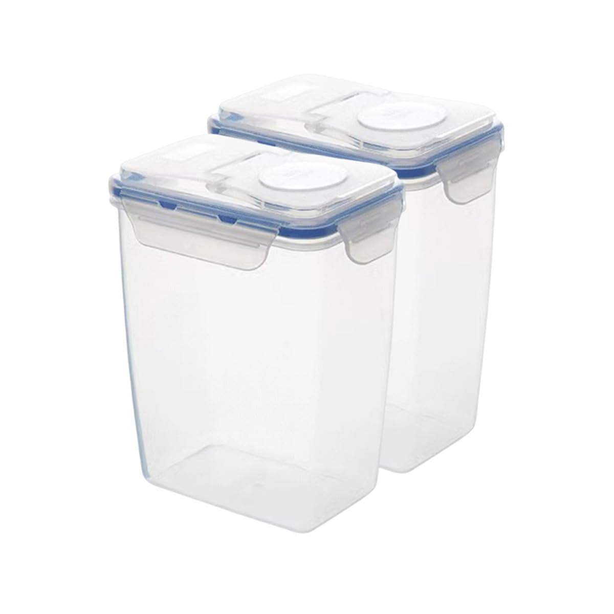 2Pcs 63oz Cereal Containers Storage with Pour Spout for Rice, Pasta, Dry Food | Flour Sugar Storage Containers with Reusable, Airtight, Visible, and BPA Free