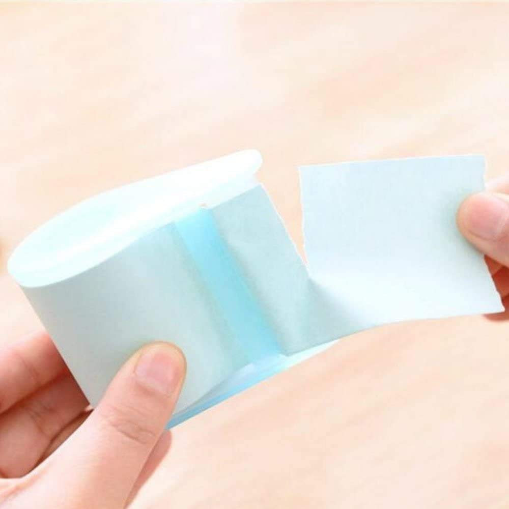 Sourcemall Full Adhesive Roll Sticky Notes, Self-Stick Notes,Width x Length 2 x 300 Inches, 4 Rolls/Pack (Four Colors with Dispensers)