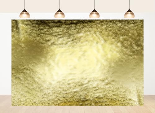 5x3ft Fabric Textured Golden Foil Background Backdrop Shimmering Metallic Surface Photography Background Luxe Glamour Charm Party Decor Home Tapestry Photo Props - size: 5X3ft